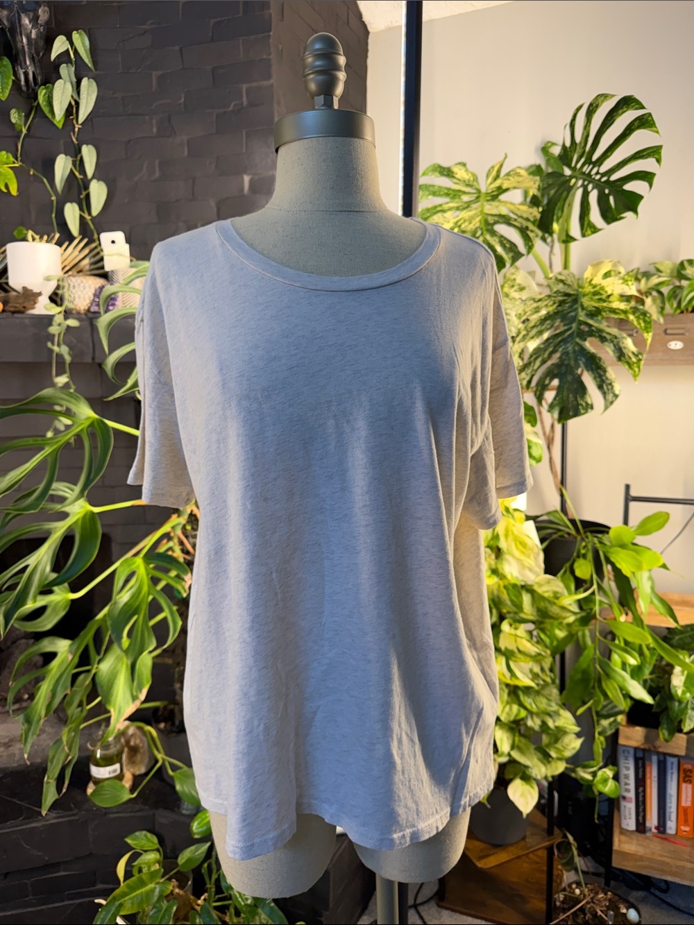perfectwhitetee Crewneck Short Sleeve Tee - Light Gray